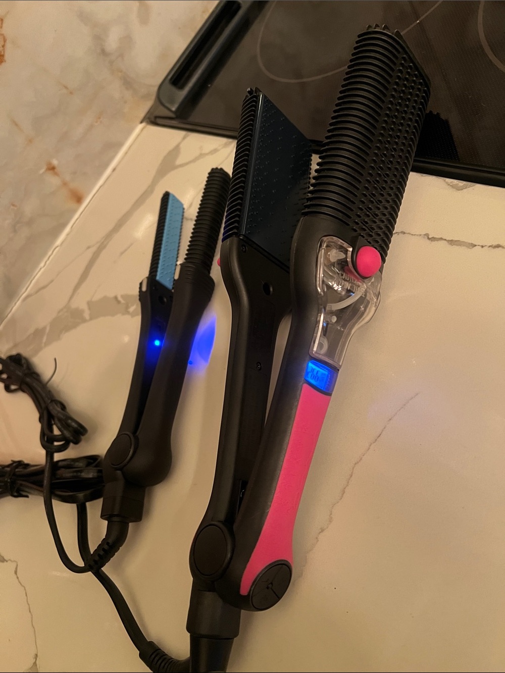 Maxius Maxiglide Set of 2 Flat Steam Irons with Travel Sleeve